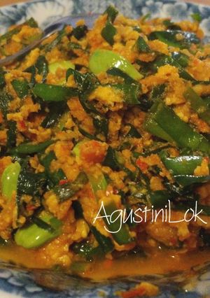 Foto resep Kucai masak sambal ebi dan pete