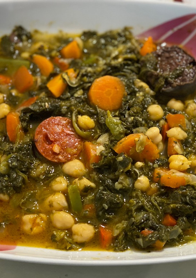 Una foto de Garbanzos con espinacas Thermomix TM31