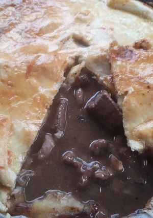 A picture of Steak and kidney pie.