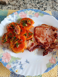 Una foto de Batatas asadas (boniato, camote)