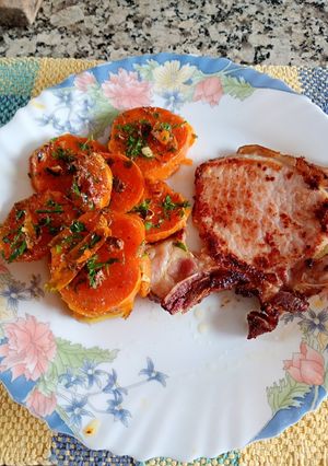 Una foto de Batatas asadas (boniato, camote)