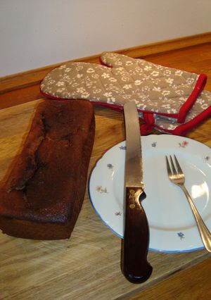 A picture of Simple, Moist & Delicious Banana Cake (Bananen Kuchen).