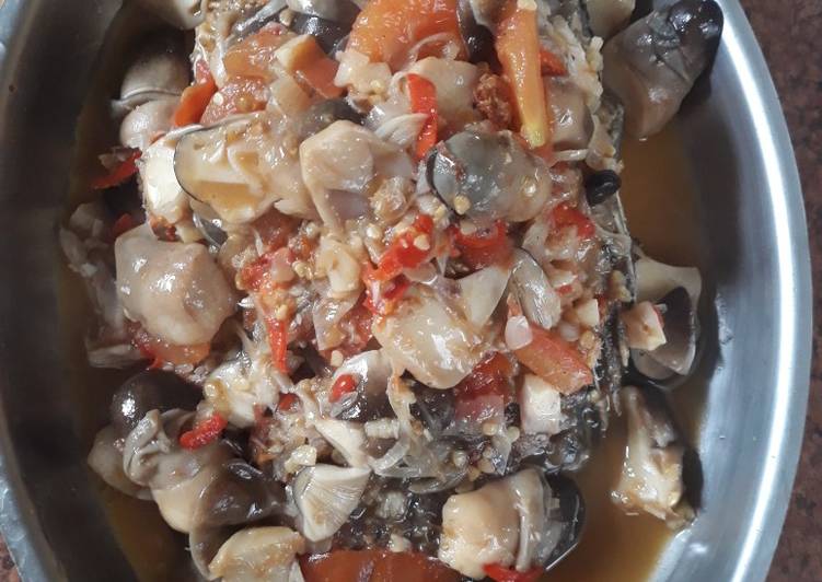 Resep Pindang nila jamur asam pedas Anti Gagal