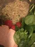 Noodle with Salmon  (boil10, cook 2min)