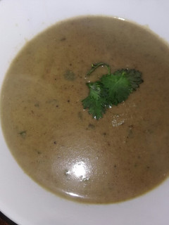 A picture of Mushroom soup for the cold season.