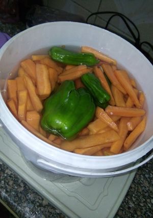 صورة لوصفة مخلل الجزر