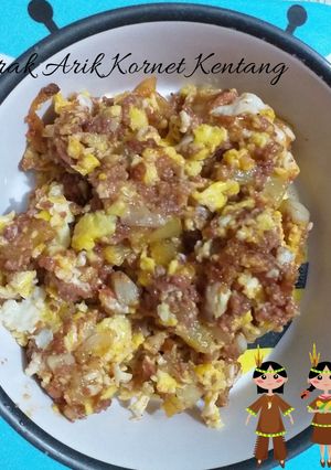 Foto resep Otak Arik Kentang Kornet 🐄