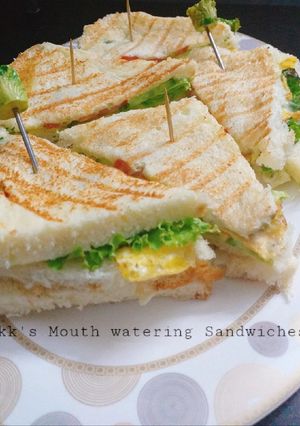 A picture of Kk's mouthwatering sandwiches.