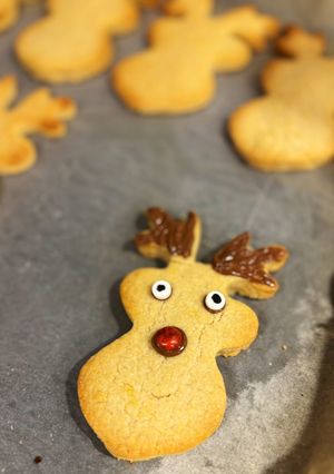 Una foto de Galletas de mantequilla y jengibre - Rudolfs de jengibre