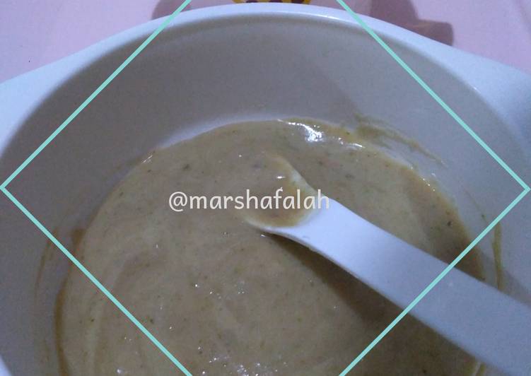 Resep: Ubi + Daging + Salmon + Sumsum (Mpasi 8 bulan 4 bintang) yang Gurih