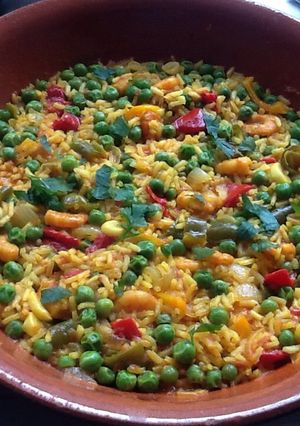 Una foto de Arroz con camarones