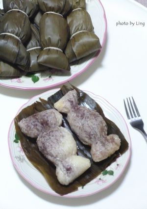 可愛紅豆粽 的食譜成品照片