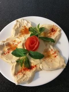 صورة لوصفة حمص بطحينه