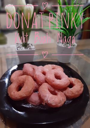 Foto resep Donat Pinky Kulit Buah Naga