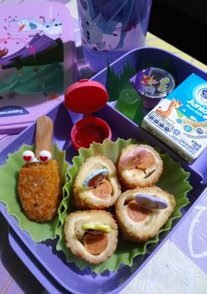 Foto resep Bekal anak sekolah Roti gulung sosis
