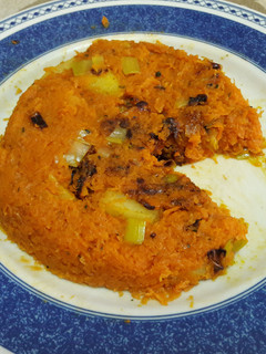 Una foto de 🇪🇸 Tortilla "española" de zanahoria vegana 🍳