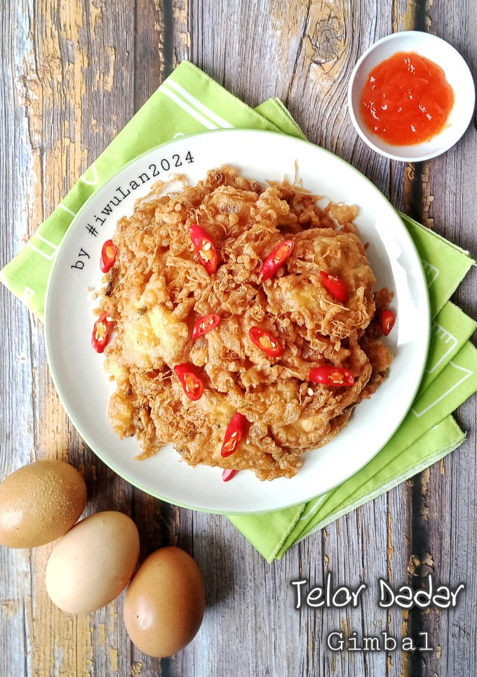 Foto resep Telor Dadar Gimbal