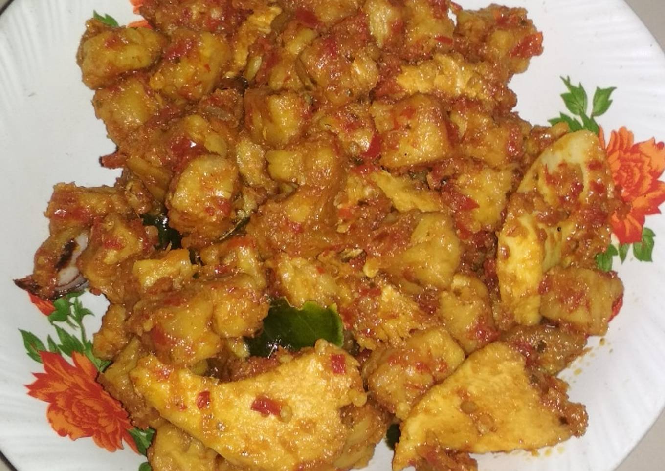 Tempe ayam balado