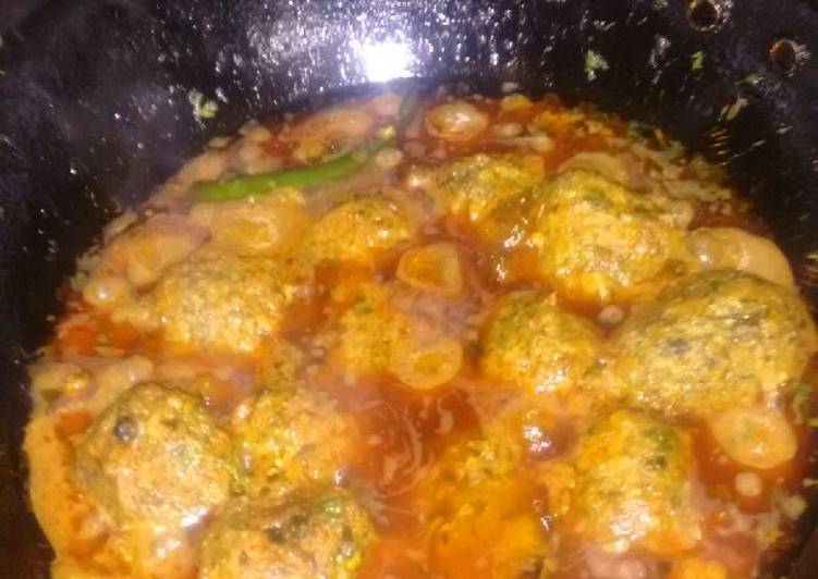 Recipe of Perfect Palak Kofta Curry