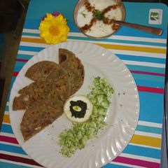 A picture of Brocco Masala Bhakri.