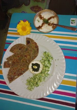 A picture of Brocco Masala Bhakri.