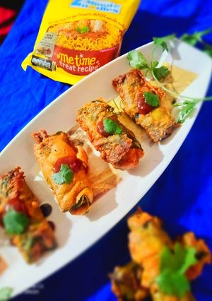 A picture of Spinach Maggi Fritters.