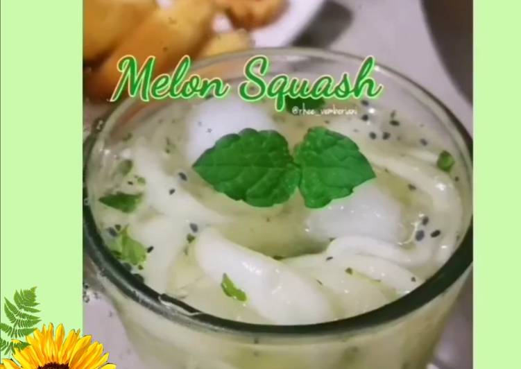 Cara Gampang Menyiapkan Melon Mojito /Melon Squash, Enak Banget
