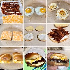 A picture of Gary’s island 🌴 breakfast sandwich.