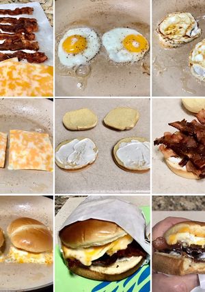 A picture of Gary’s island 🌴 breakfast sandwich.