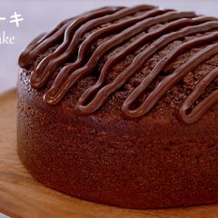 A picture of Easy Chocolate Cake, moist and light-textured.