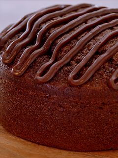 A picture of Easy Chocolate Cake, moist and light-textured.