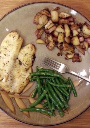 A picture of Broiled Tilapia Parmesan.