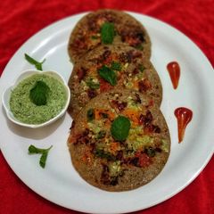 A picture of Multigrain Cucumber Uttapam.