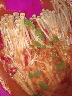 Foto resep Seblak jamur enoki pedas