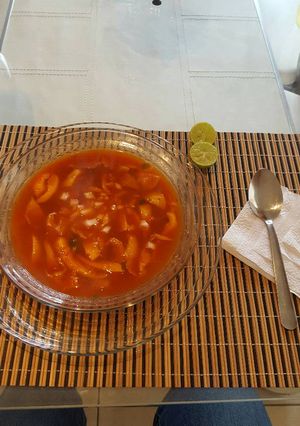 Una foto de Sopa de setas (vegana)