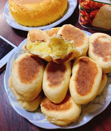 bột bắp,trứng,sữa