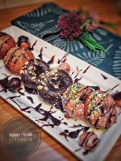 صورة لوصفة دونات بدون بيض ولا زبدة 🍩