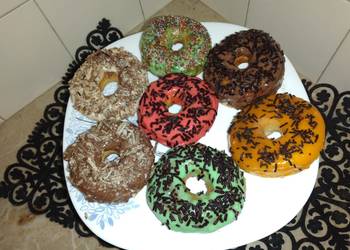 How to Recipe Yummy Colorful bake donut