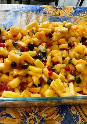 Une photo de Salade aux quatre fruits