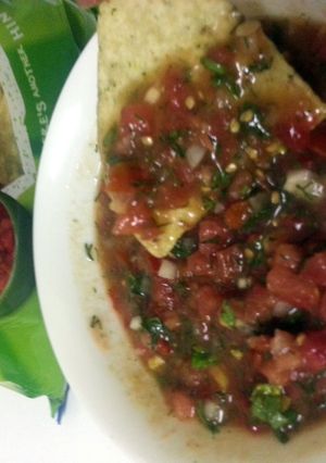 A picture of Tangy fresh salsa.