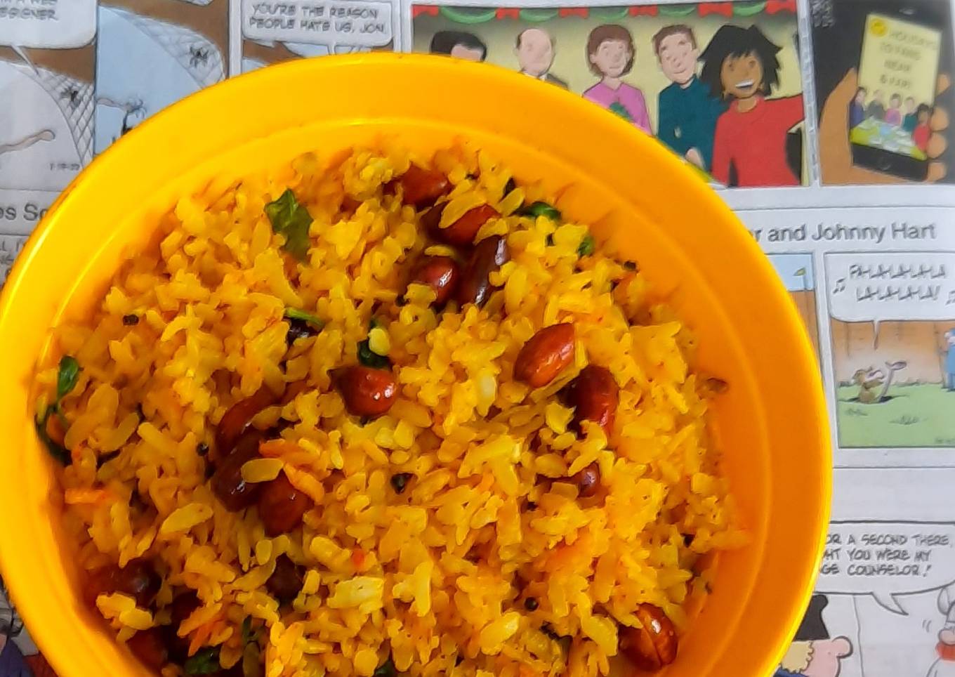 Steamed poha