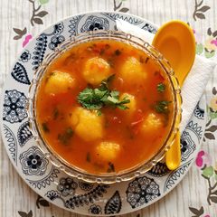 Traditional Rildok Soup (Nepali Soup) A picture of Traditional Rildok Soup (Nepali Soup).