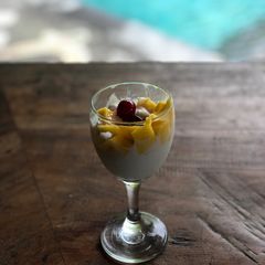 A picture of Homemade coconut yoghurt.