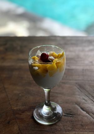 A picture of Homemade coconut yoghurt.