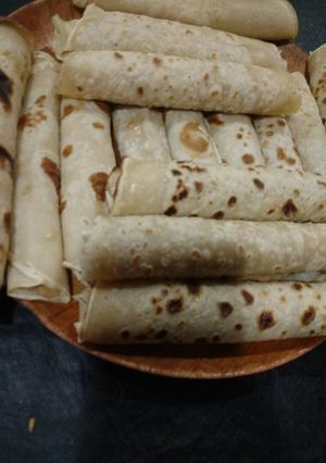 Una foto de Panqueques livianos con dulce de leche(cero empalagosos)