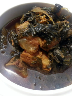 A picture of Preserved Mustard Green Pork Stew /Mui Choy.