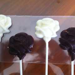 Una foto de Paletas de chocolate