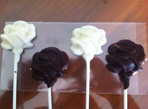 Una foto de Paletas de chocolate