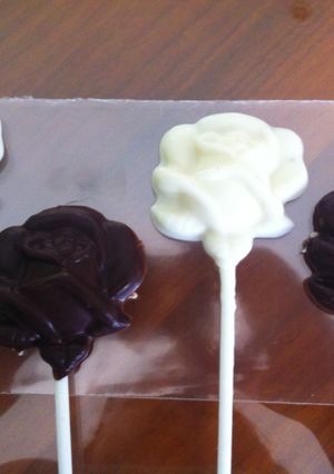 Una foto de Paletas de chocolate