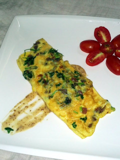A picture of Onion-Coriander Omelette.